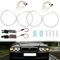 AUTOXBERT Angel Eyes Halo-Ring-Set für BMW E46, 12V Hohe Helligkeit Angel Eyes Weißes Licht