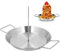 Al Pastor-Spieß für den Grill, Vertikaler Spieß aus Edelstahl, Brasilianischer Spießständer mit 3 Spitzen, Grillzubehör, Ideal für Tacos Al Pastor, Shawarma, Kebabs Im Smoker, Ofen