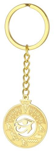 EUEAVAN Auge des Horus Schlüsselanhänger Ankh Kreuz Schlüssel des Lebens Skarabäus Schlüsselanhänger Altägyptische Kartusche Amulett Ägypten Symbol Schmuck