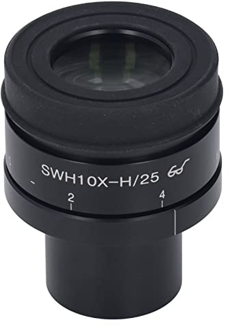 Gearwell Mikroskop-Okular, 10-fach Weitwinkelobjektiv, optisches Okular 30 mm, Mikroskop-Okularlinse, Okular mit hoher Lichtdurchlässigkeit für Labormikroskope