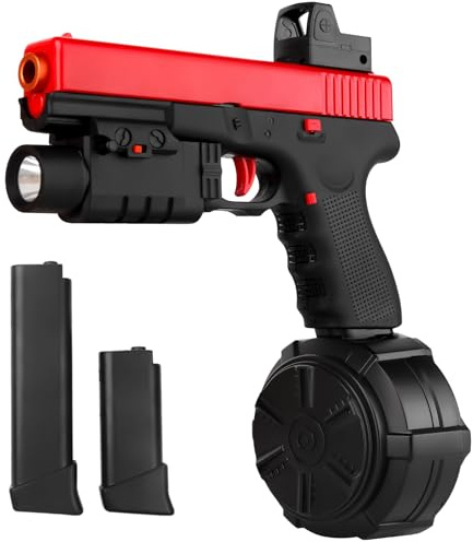 Gel Blaster New JM-X2,Upgrade Version for Ages 14 years old and up,Red | Gel Toys with Goggles and Drum, Christmas Easter Outdoor Games and Backyard Fun for Adults
