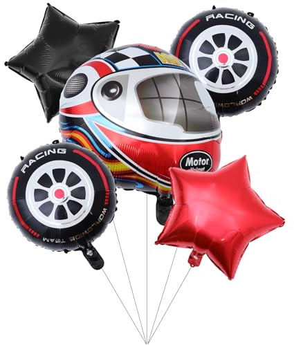 Helm Luftballons Rennwagen als Partydekoration für Junge Mädchen und Fans