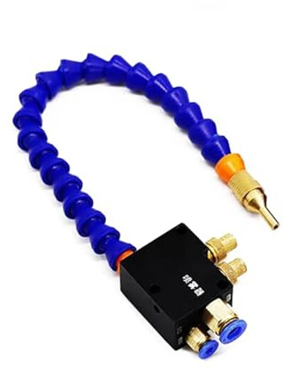 Cooling Water Mist Spray Air Pipe Lubrication System Spindle Coolant Oil Sprayer for CNC Lathe Engraver Milling Machine(Non-Magnetic)