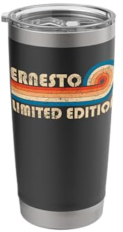 Ernesto Retro 70s 80s Sunset Stripe Stainless Steel Insulated Tumbler