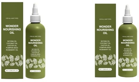 Non olio nutriente miracoloso, adatto a tutti i tipi di capelli, contenente olio di batana, olio di cocco, olio di ricino, olio di semi di zucca e olio di rosmarino