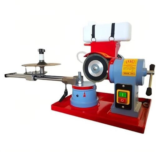 Electric Circular Saw Blade Sharpener with Water Injection Tank for Carbide Tipped Blades, Rotary Angle Grinder 550W, 2850RPM, Compatible with Blades 80-700mm