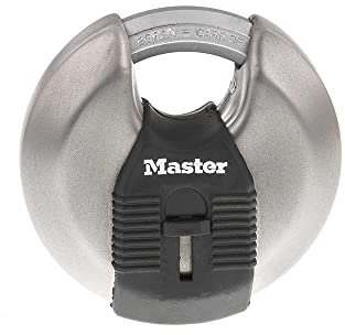 Master Lock Candado Magnum de acero inoxidable, 3-1/8 pulgadas de ancho, M50XD