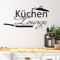 GRAZDesign Wandtattoo Küche Spruch Küchen Lounge | Küchenaufkleber selbstklebend - 60x30cm / 070 schwarz