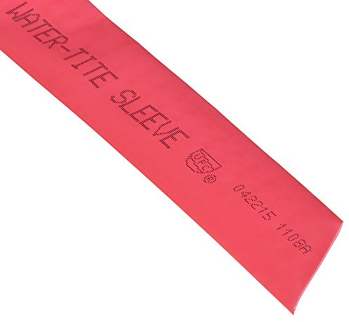 Water-Tite 83400 Polyethylene Pipe Sleeving for 1/2- to 1-Inch Tubing, 0.006-Inch Thickness, 200-Foot Roll, Red