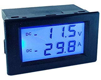 AILI Batterietester, DC +/- 75 A, 200 V, Ampere, Volt, Kombi-Messgerät, selbstbetrieben, Batterieüberwachung, 12 V, 24 V