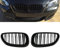Schwarz Glänzend Double Line Vorne Nieren Kühlergrill Gittereinsätze Für E60 E61 5series M5 2003-2009