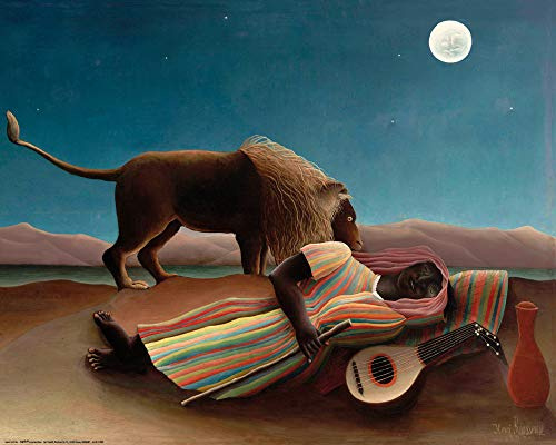 1art1 Henri Rousseau Poster Die Schlafende Nomadin, 1897 Kunstdruck Bild 50x40 cm