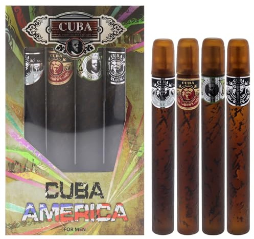 CUBA AMERICA 4-Piece SET, 4X35 ML (BLACK, BROWN, GREEN, GREY)