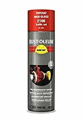 RUST-OLEUM 2166 Hard Hat Topcoat Ral-Colours, The Nr. 1 Industrial Paint Aerosol. Go Further, Work Faster, Last Longer!, Traffic red-RAL 3020