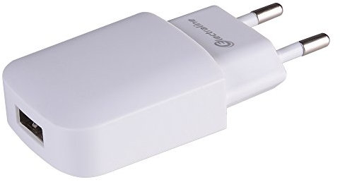 USB Stromadapter, Netzteil, Ladegerät 5V - 1A, für iPhone 4 4G 3 3G 5 5C 5S, ipod, mp3, samsung, motorola - WEISS