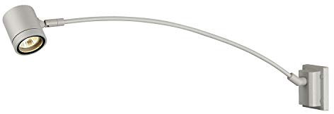 SLV Displayleuchte MYRA DISPLAY / Außen-Beleuchtung von Wänden, Strahler, Wand-Lampe, Aussen-Leuchte / GU10 IP55 50.0W grau, Weiß