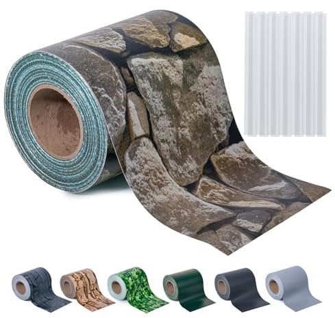 Sichtschutzstreifen Zaun 35 m x 19 cm inkl.20 Clips, Sichtschutz Zaunfolie PVC Sichtschutzstreifen Doppelstabmatten für Gartenzaun, Balkon/Diverse Farben