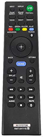 New RMT-AH111E Remote Control for Sony Sound bar Home Theatre System for HT-ST5 HT-XT1 HT-CT290 HT-CT291 HT-NT3 SA-CT390