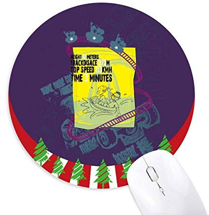 Vergnügungspark Einrichtungen Roller Coaster Rundgummi Pad Weihnachtsdekoration
