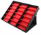 Brillenbox zur Aufbewahrung, 18 Sonnenbrillen MDF Brillenetui für Frauen, Männer, Kinder, 47 x 37 x 6 cm