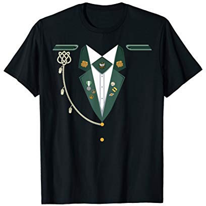 Schützenfest grüne Uniform, Tracht für Frauen, Schießschnur T-Shirt