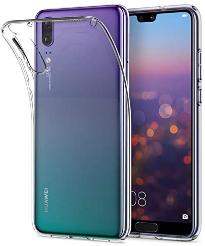 Verco Handyhülle für Huawei P20 Case, Handy Cover für P20 Hülle Transparent Dünn Klar Silikon, durchsichtig