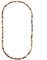 ELEDORO Edelstein Perlenkette Collier endlos geknotet 8mm 80cm lang Mookait