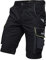 PUMA Workwear Precision X Arbeitsshorts - Kurze Arbeitshose Herren - Robustes, Flexibles Material - Viele Taschen und Reflektoren - Bequeme Passform für Handwerk Gewerbe - Schwarz/Neon - Gr. 60