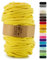 Netuno 1x corda macramè colorata giallo chiaro 9 mm 50 m corda in cotone anima in poliestere filo spago per macramè uncinetto ferri da maglia decorazioni cordoncino colorato cavo macramè filato