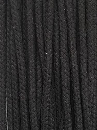 Kordel Baumwolle 8mm rund Schnur Turnbeutel Seil 17 Farben (Schwarz, 8, Millimeter, 3.00, Meter, 8, Millimeter, 8, Millimeter, 8, Millimeter)