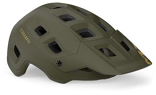 MET Terranova MIPS Fahrrad Hel, Dunkles Olivgrün, matt, M