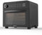 23L Air Fryer Oven With Rotisserie Large XXL Digital Knob 1700W 10 in 1 Airfryer Countertop Convection Mini Oven electric grill, Double-layered Glass Door, Full Accessory Set Pizza Stone Rolling Cage