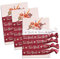 heaven+paper JGA Armbänder Frauen Team Bride Rot (Set 15x Armband jga) Hochwertige bride to be Deko für 14 + Braut (gestaltet in München) Junggesellenabschied Frauen Accessoires Team Braut weinrot