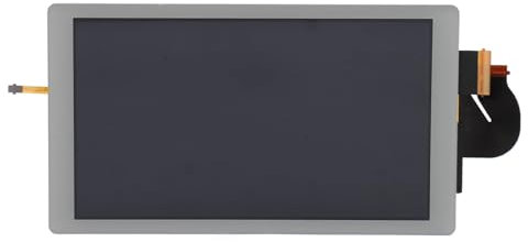 Zunate Ersatzbildschirm, LCD-Anzeigefeld für Lite, Grauweiß, Touchscreen, Hintergrundbeleuchtung, Langlebiges Glas, Hohe Auflösung, für Lite-Konsolen