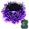 BrizLabs Halloween Deko Lichterkette Batterie, 10M 100 LED Lila Weihnachten Lichterketten Innen mit Timer Wasserdichte Herbst Lichterketten Außen für Garten Party Balkon Weihnachtsfeier Geburtstag Tür