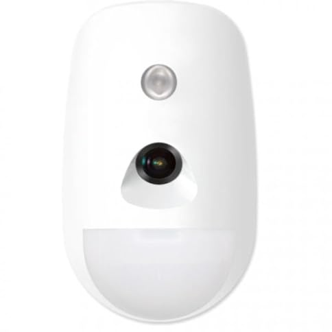 Drahtloser bidirektionaler Hikvision PIRC CAM Detektor für Ax Pro. 12m x 85.9°. PET-Immunität bis zu 30 kg. IR-Beleuchtung. 3X CR123A