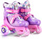 SULIFEEL Verstellbare Rollschuhe für Kinder für Mädchen und Jungen, Spaß beleuchtende Licht Blitz Räder DREI-Punkt-Typ Balance geeignet für Anfänger Indoor Rollschuhlaufen