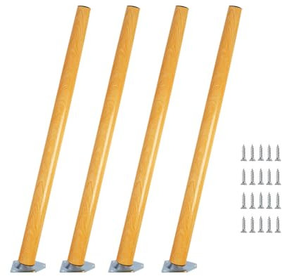 Pieds De Table En Bois Banc De Travail Pieds De Bureau De Remplacement Pieds De Bureau De Comptoir Pieds De Table Haute De Bar Pieds De Meubles Lot De 4(71cm)
