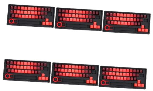 OSALADI 6 Sätze Tastenkappe Gaming-Tastatur Mechanisch Einzigartige Tastaturkappen Mechanische Tastaturen Tastaturschutz Tastatur- Schlüsselkappen-entferner Klaviatur Pbt