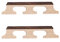 Pont de Banjo en Palissandre à 5 Cordes HA02, Accessoires en Bois pour les Banjos à 5 Cordes, 2 Pièces