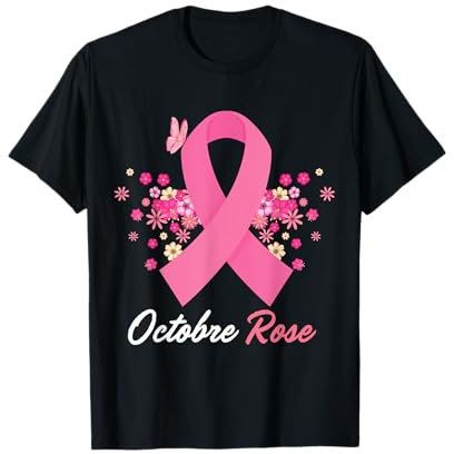 Ruban Rose octobre 2025 Lutte au cancer du sein T-Shirt