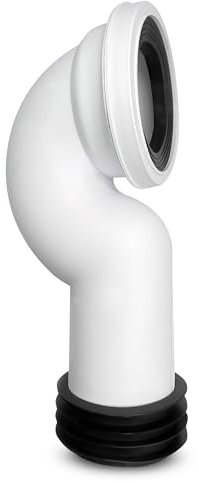 CranPlas | Swan Neck Pan Connector | Leak-Proof Toilet Waste Pipe | Universal UK Fit | Durable & Easy to Install | Long Lasting