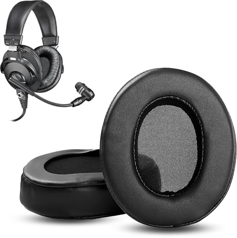 Premium Protein Leather Earpads Replacement for Audio Technica BPHS-1 BPHS1 BPHS1-XF4 Headsets Ear Cushions