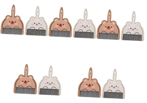 MAGICLULU 2set Mini Broom Dustpan Set Soft Sweeping Brush for Home Desk Cleaner Brush
