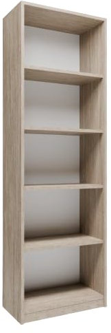 MATKAM Bücherregal R3, B/H/T 58x176x30cm ideal für Büro, Diele Wohnzimmer, Jugend- oder Kinderzimmer für Bücher und Ordner (Sonoma Eiche)