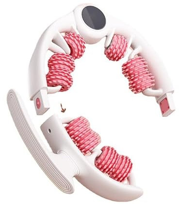 Feelhap Cellulite Massagegerät,Anti Cellulite Massagegerät mit Rollen,Cellulite-Massagerolle zur Reduzierung von Cellulite und Flüssigkeiten,Faszienmassagegerät für Oberschenkel, Beine und Gesäß(Rose)