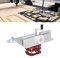 Precision Router Lift, Router Lifting Base with Top Plate, Ideal for Woodworking Slotting Trimming Chamfering Table Top (Silver)