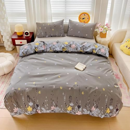 Waterproof Duvet Cover wasserdichte Bettbezüge Atmungsaktiv Bettwäsche Mit Reißverschluss (Farbe 6#,135x200/80x80cm)