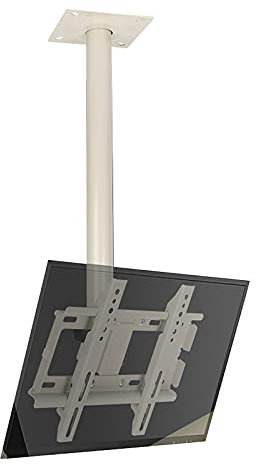 TV Standtv Wall Mount Full Motion 360° Rotation Ceiling TV Mount Adjustable Tilt Swivel Fits 12-32 inch LCD Flat Screen TVs White,1.5m