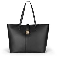 U.S.POLO ASSN. - Shopper Tasche aus polyurethan, schwarz (34 X 15 X 29 cm)